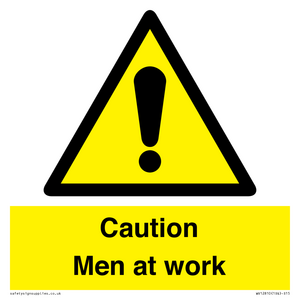 Caution Men at work